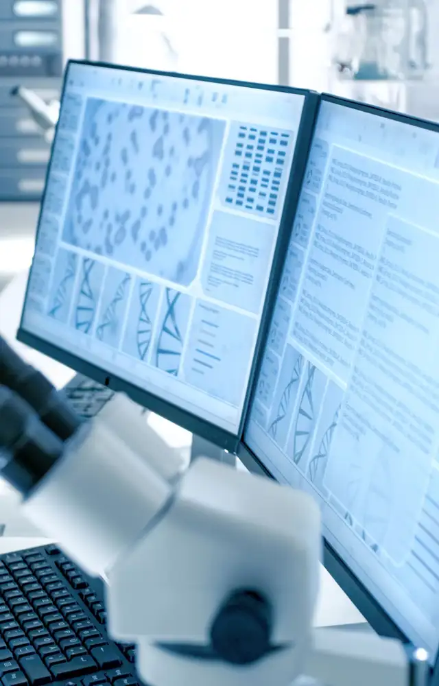 Two screens with compliance data