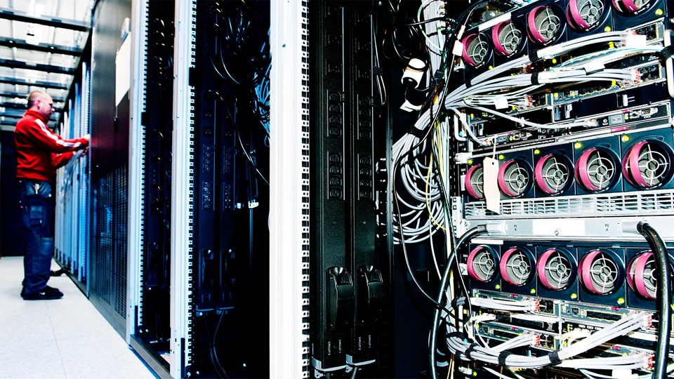 IT outsourcing services, server rack at data center