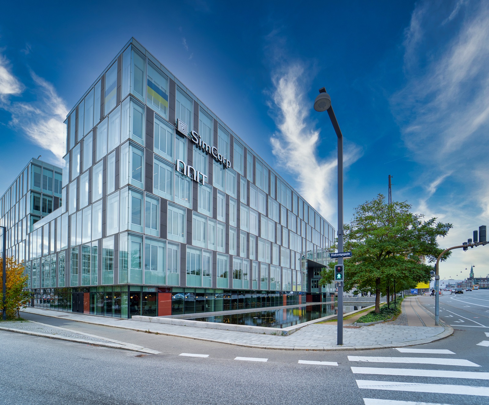 Outside of NNIT’s headquarters in Copenhagen.