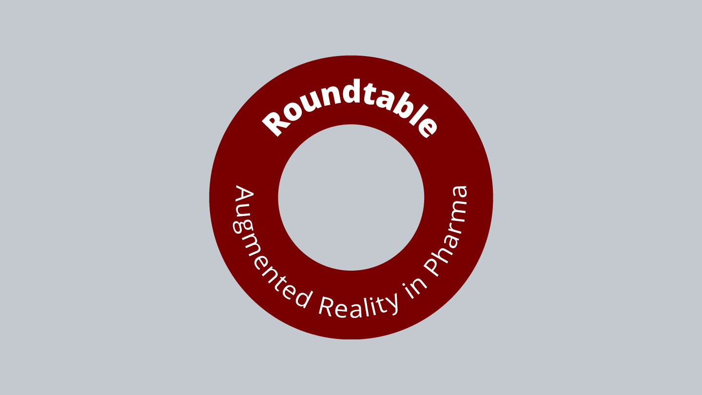 Augmented reality in pharma circle logo